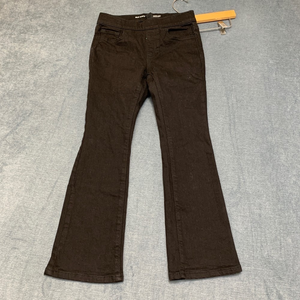 Old Navy Bootcut Built In Tough Jeans Women Medium 8 Black Denim Stretch Pull On